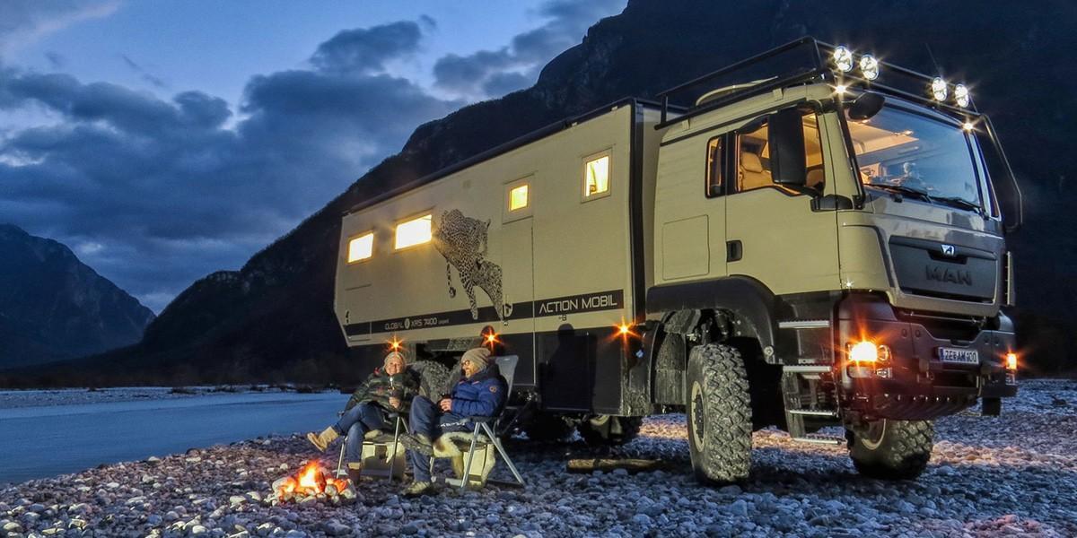 Actionmobil Custom Made All Wheel Motor Home For Travel And Expedition