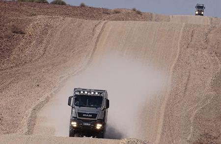 Gravel road in Namibia