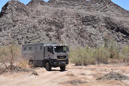 Test drives with 4x4 motor home 