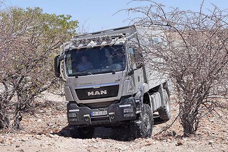 Testgelände in Namibia