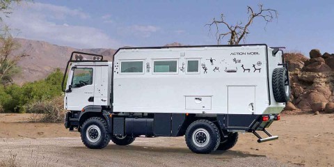 Expeditionsmobil - Sandblech Unterfahrschutz Actionmobil