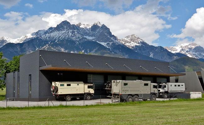 The production hall in Saalfelden, the home of ACTIONMOBIL